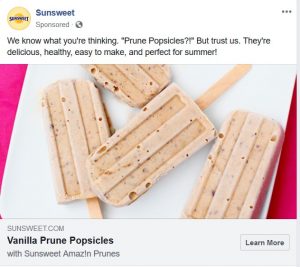 Popsicle advertisement